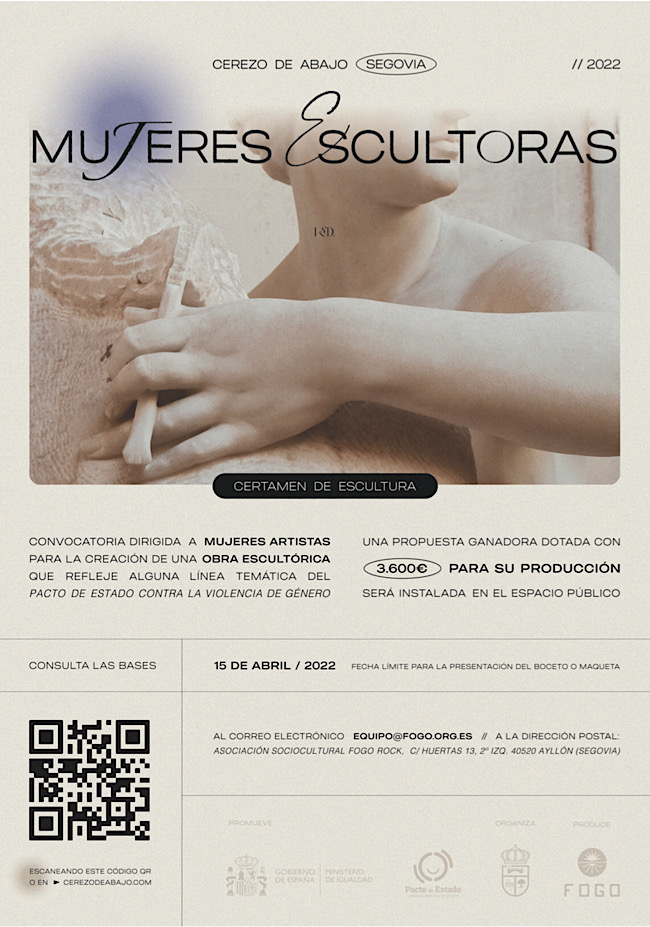 El Ayuntamiento de <h3 class='enlacePalabraNoticia'>Cerezo de Abajo</h3> lanza el primer Certamen
�Mujeres Escultoras�
