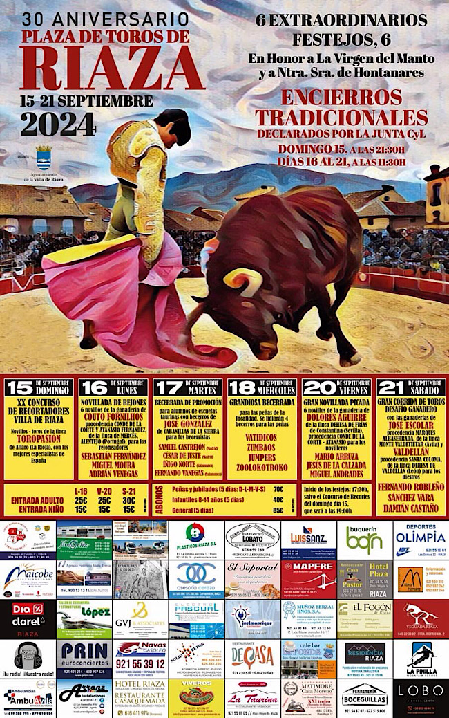 Feria Taurina de Riaza 2024