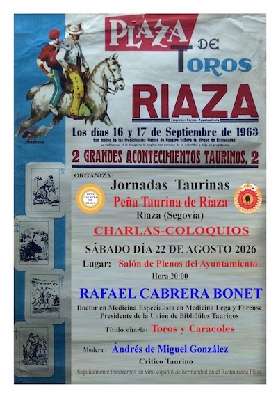 Jornadas Taurinas<br>
Pe�a taurina de Riaza
