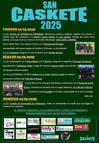San Caskete 2025, una tradicn